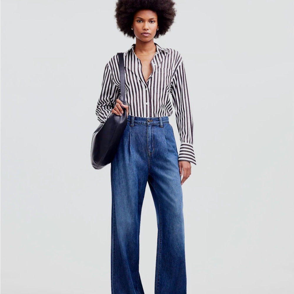 Madewell The Harlow Wide-Leg Jean: Airy Denim Edition NWOT